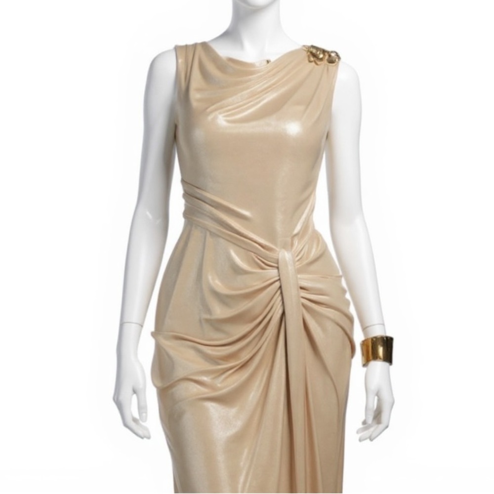 Tadashi Shoji Gold Goddess Dress​​​